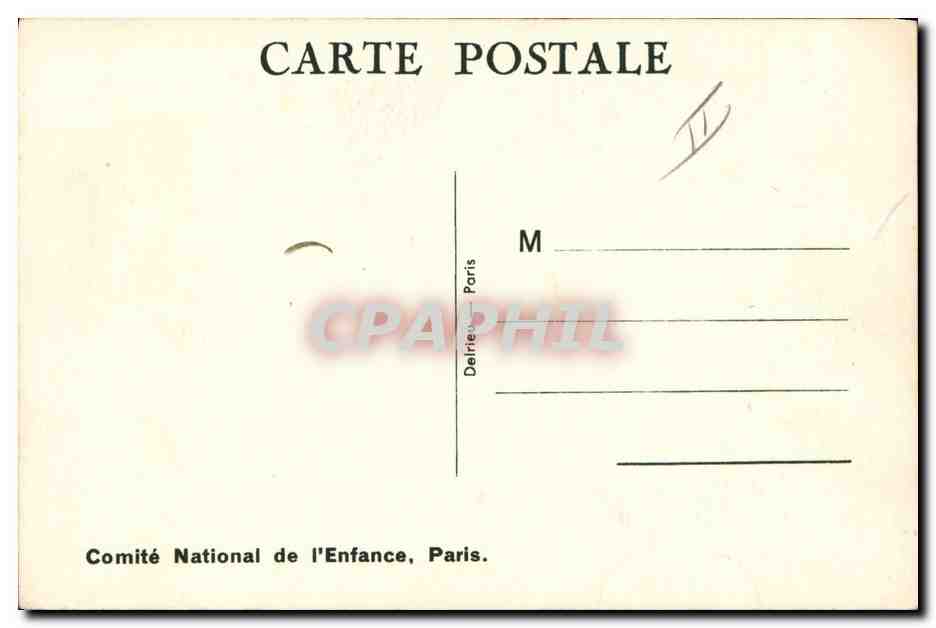 CPA Fantaisie Illustrateur Mallet Enfant A qui le tour Chien  — Rückseite