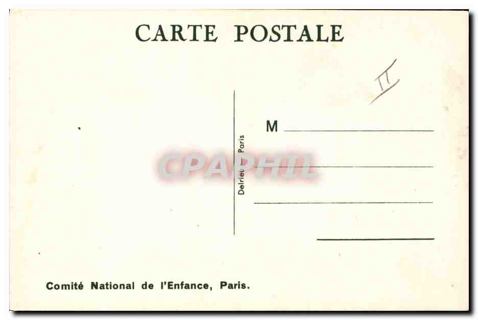 CPA Fantaisie Illustrateur Mallet Enfant A qui le tour Chien  — Rückseite