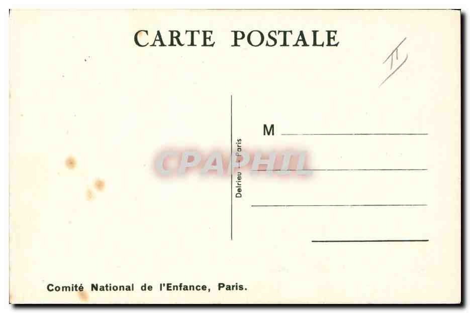 CPA Fantaisie Illustrateur Mallet Enfant Grandes vacances  — Rückseite