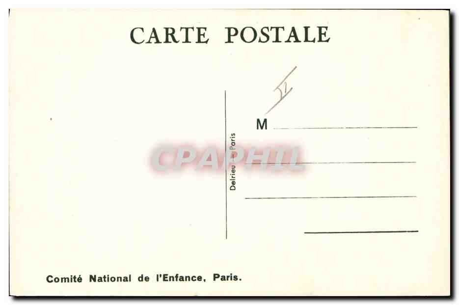CPA Fantaisie Illustrateur Mallet Enfant Petite maman  — Verso