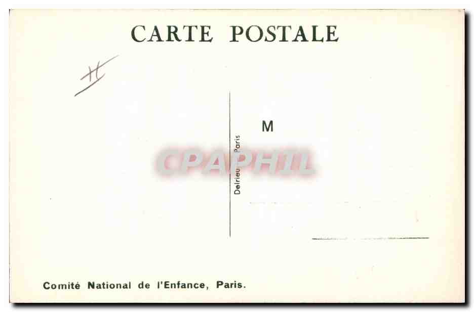 CPA Fantaisie Illustrateur Mallet Enfant Une deux et  — Rückseite