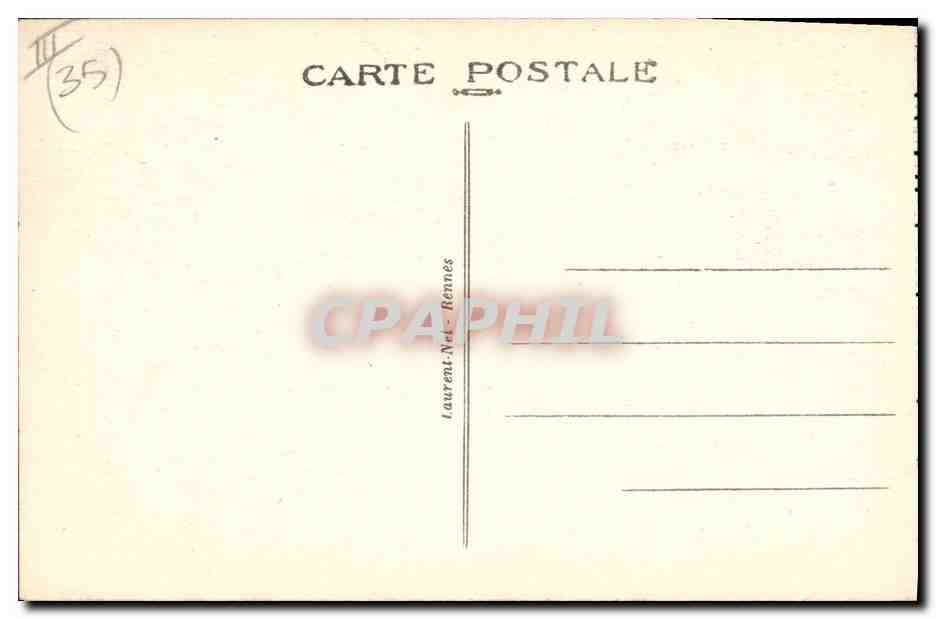 CPA Folklore Joueurs de Biniou en Bretagne  — Verso