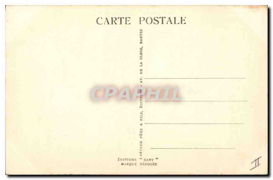 CPA Folklore Pontivy Joueurs de Biniou et Bombarde  — Verso