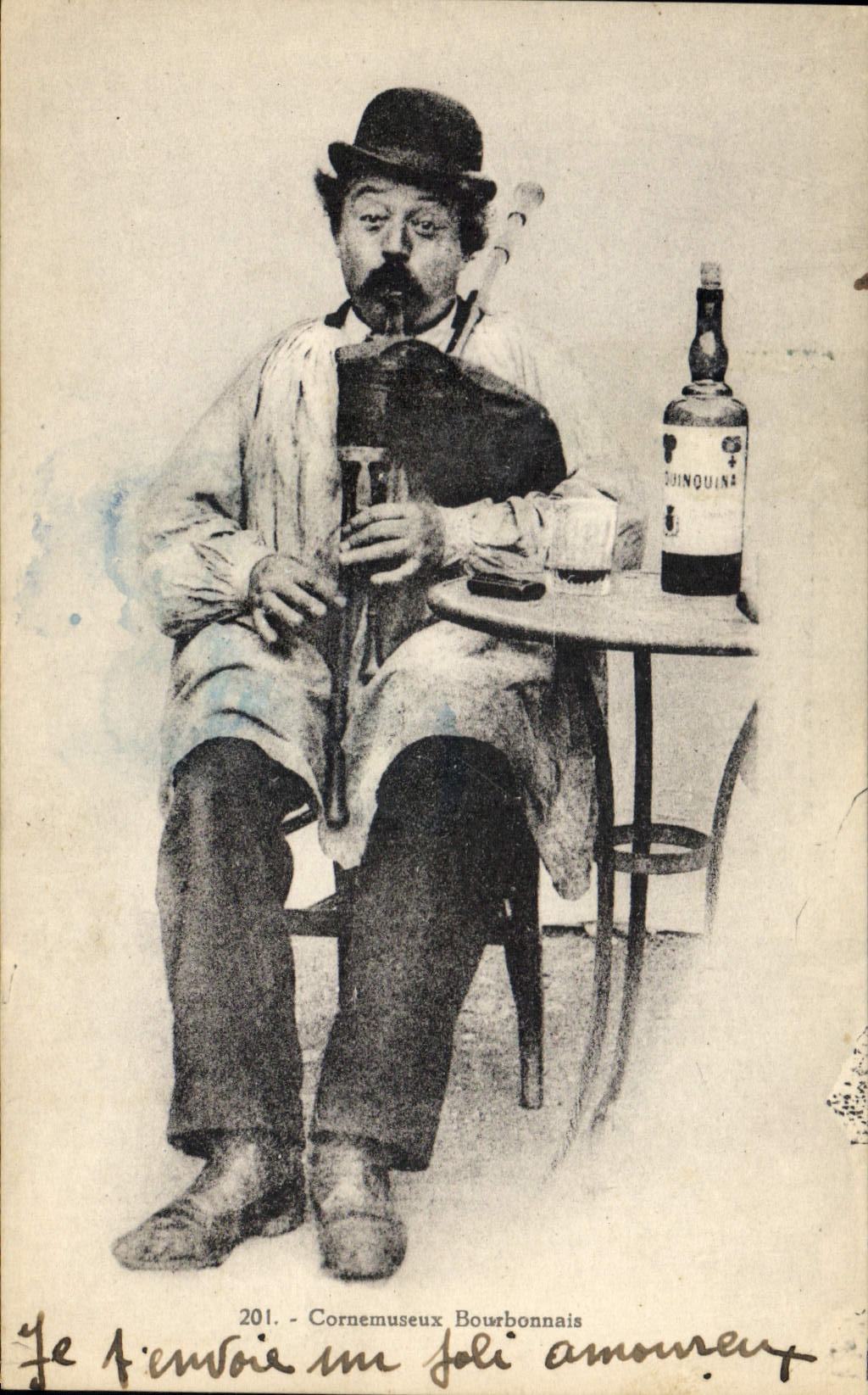 CPA Folklore Cornemuseuux Bourbonnais 
