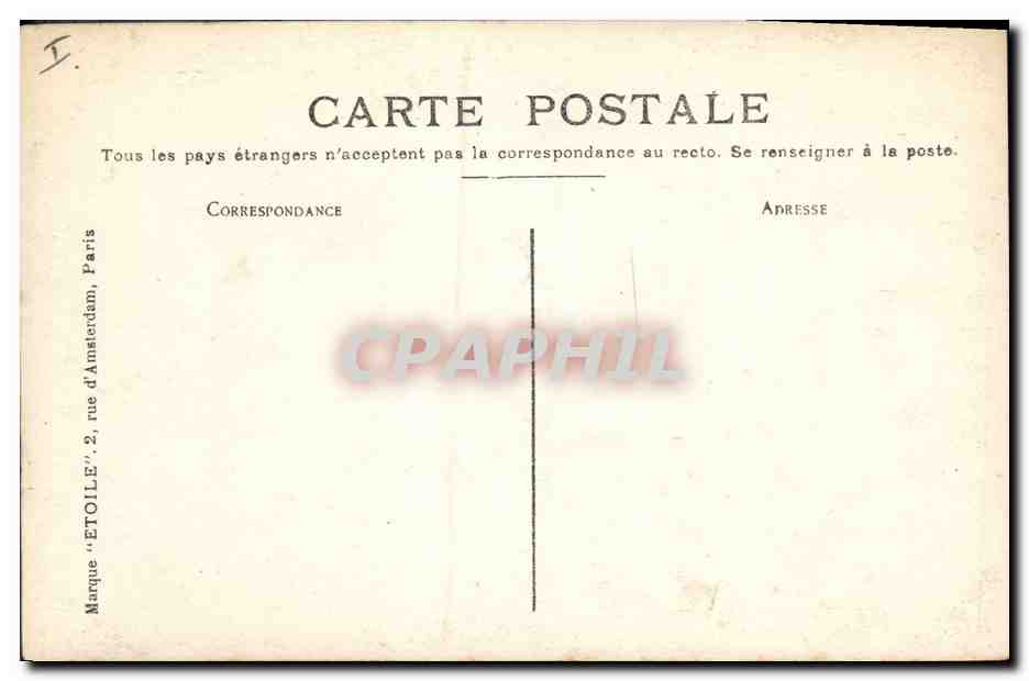 CPA Folklore Salon 1909 Dilly Au pays Flamand L'Aveugle  — Rückseite