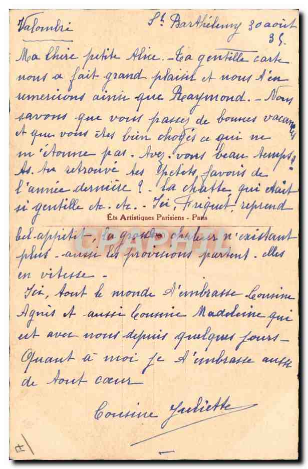 CPA Folklore Danse  — Verso