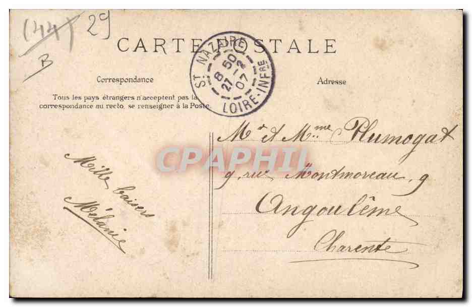 CPA Folklore Binious Bretons donnant l'aubade matinale  — Verso
