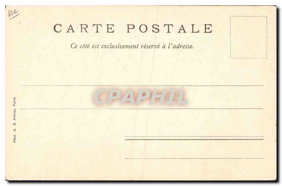 CPA Folklore Le Chatre Cornemuseux  — Verso