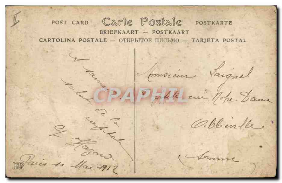 CPA Salon 1910 Mort de Sainte Germaine R de Pibrac Moutons — Rückseite