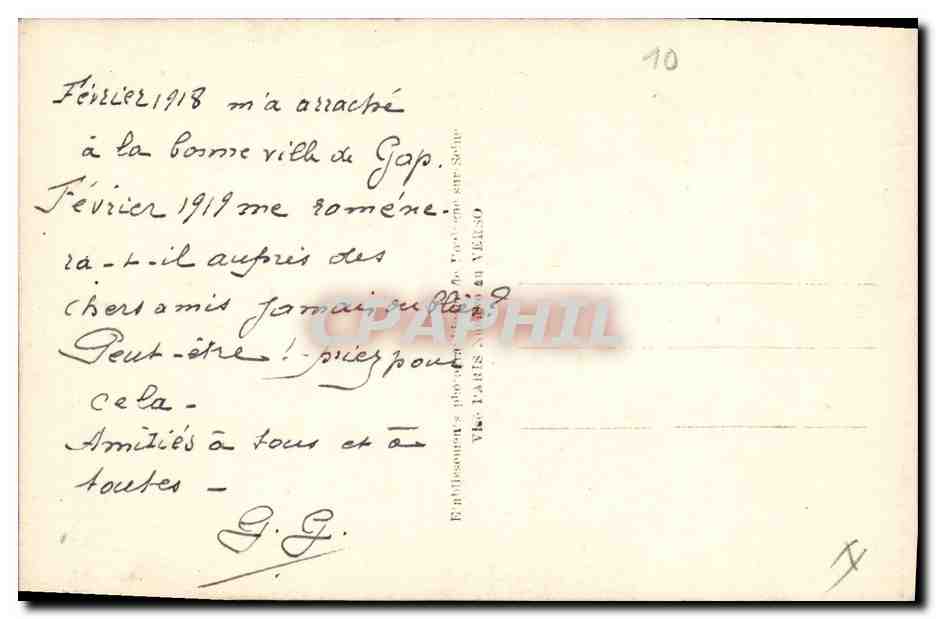 CPA Militaria Marechal Foch  — Verso