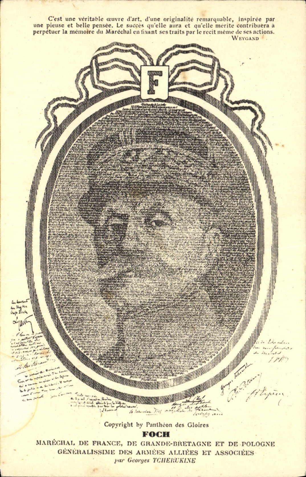 Maréchal Foch — Portrait biographique — Panthéon des Gloires et Associées