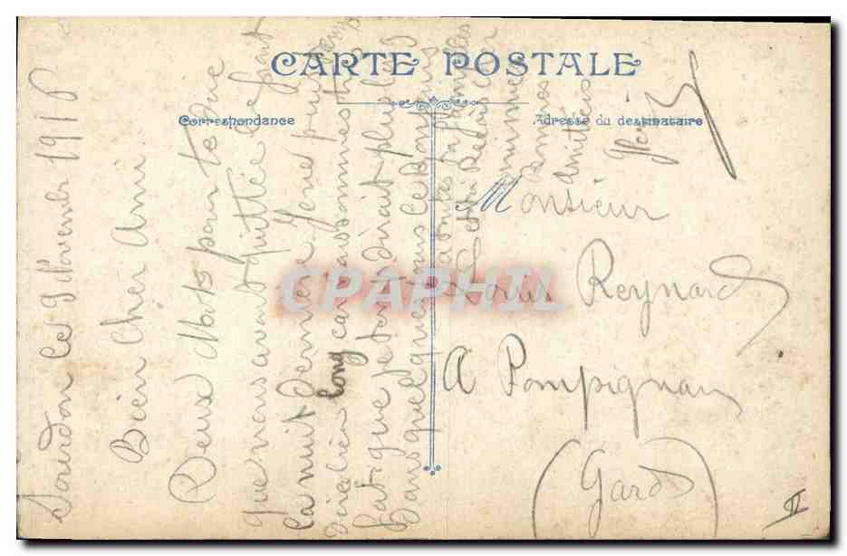 CPA Militaria Foch  — Rückseite