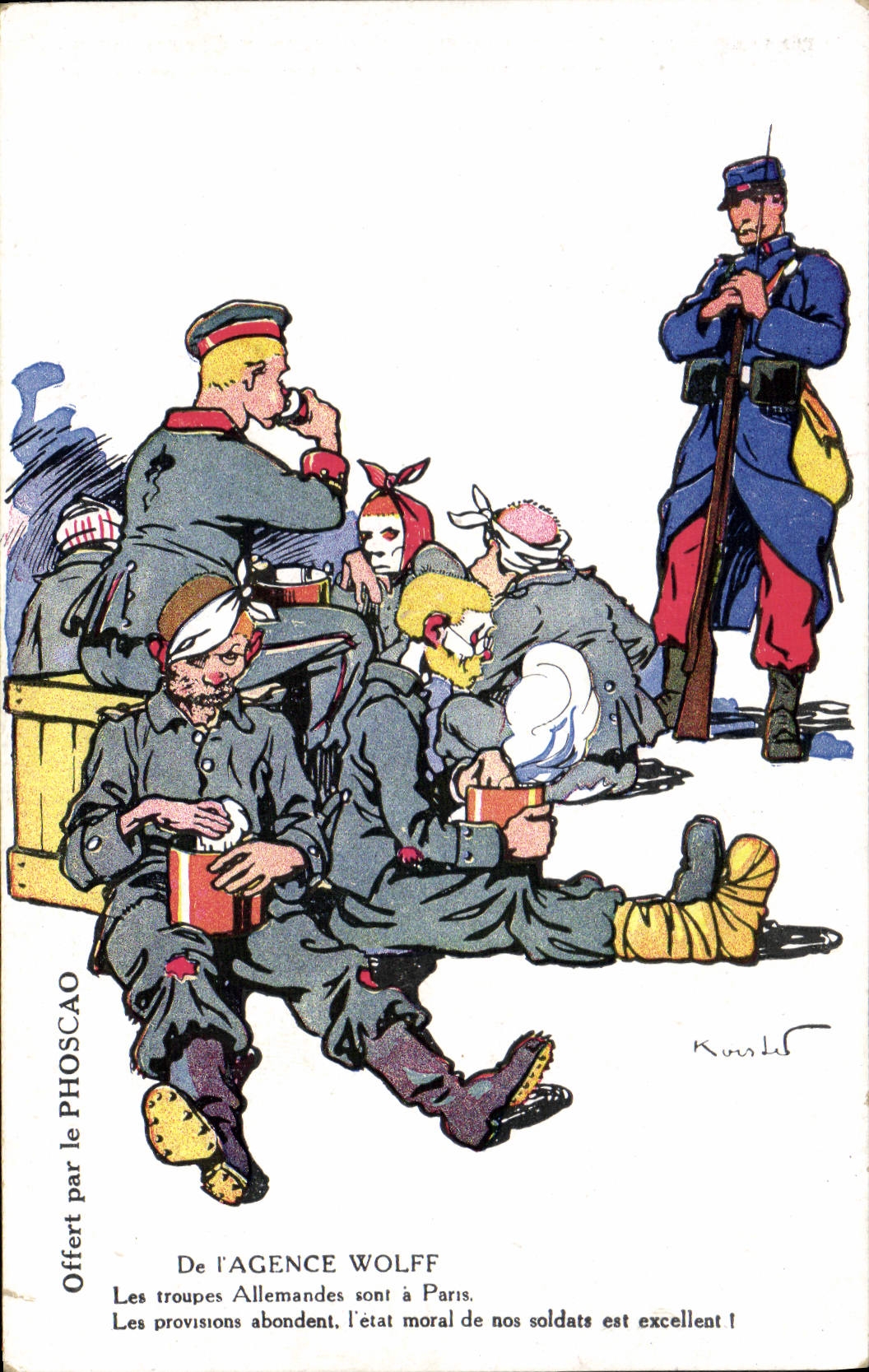 CPA Militaria De l'agence Wolff Les troupes allemandes sont a Paris 