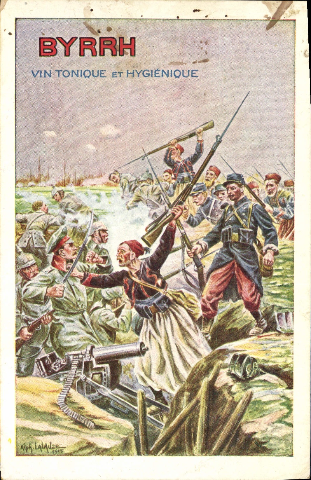 CPA Militaria Byrrh Vin tonique et hygienique 