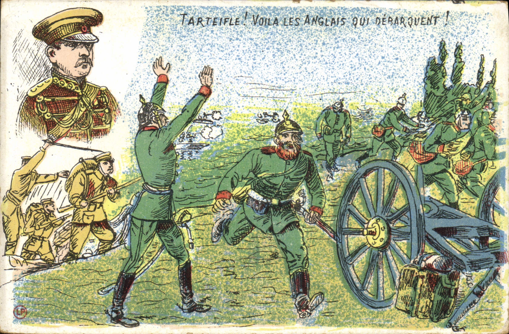 CPA Militaria Tardeifle Voila les Anglais qui debarquent 