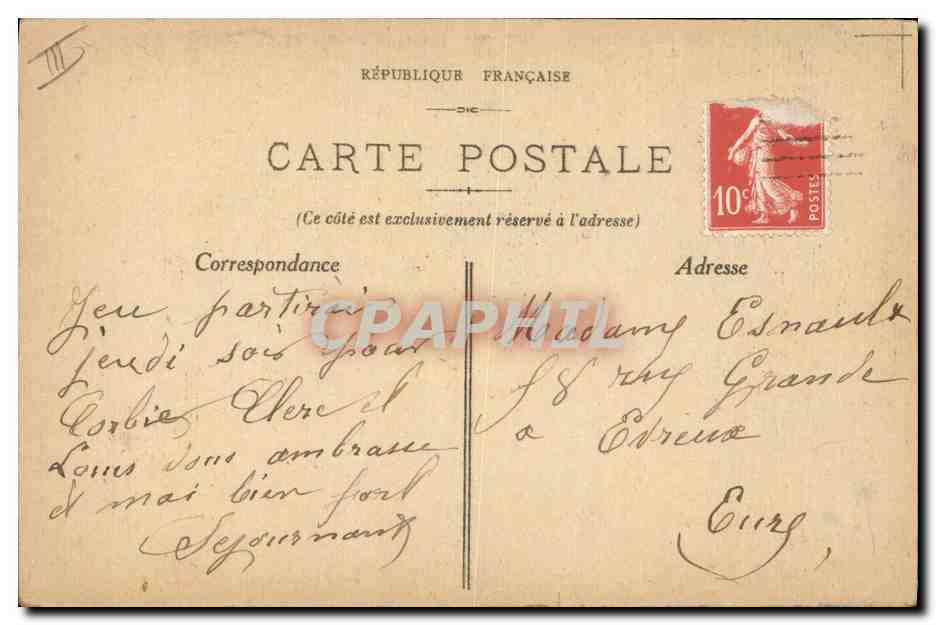 CPA Militaria Tardeifle Voila les Anglais qui debarquent  — Rückseite