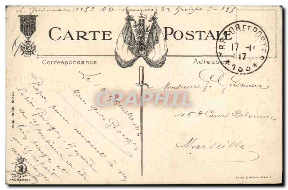 CPA Militaria L'aero  — Rückseite
