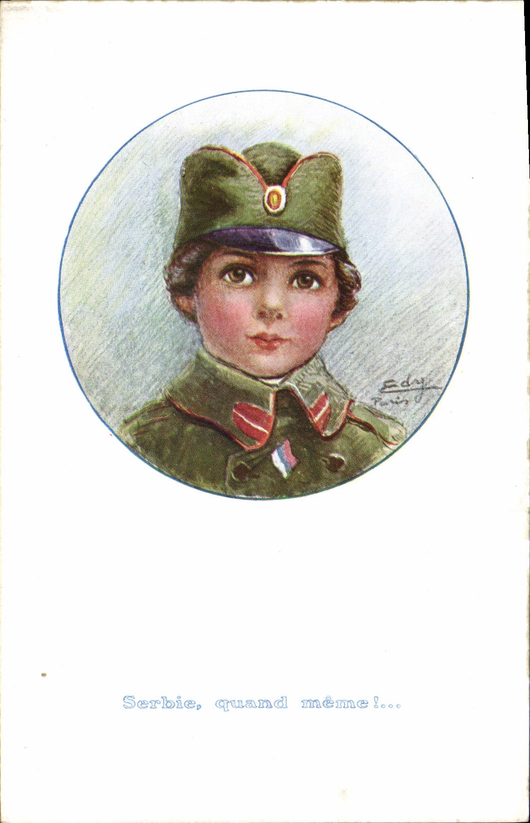 CPA Militaria Serbie quand meme Serbia 