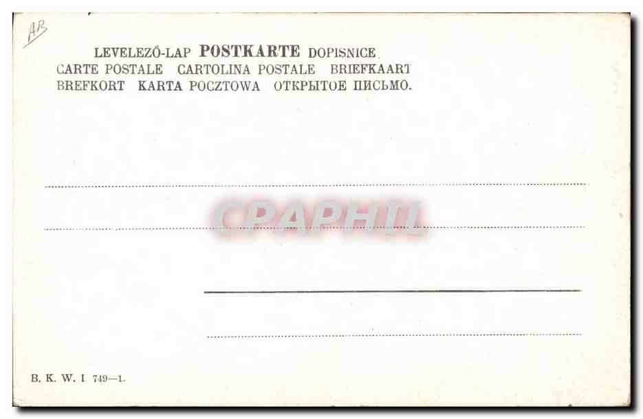CPA Militaria Se Exzellenz  — Rückseite