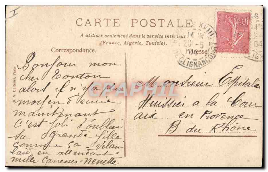 CPA Glaneuses  — Verso