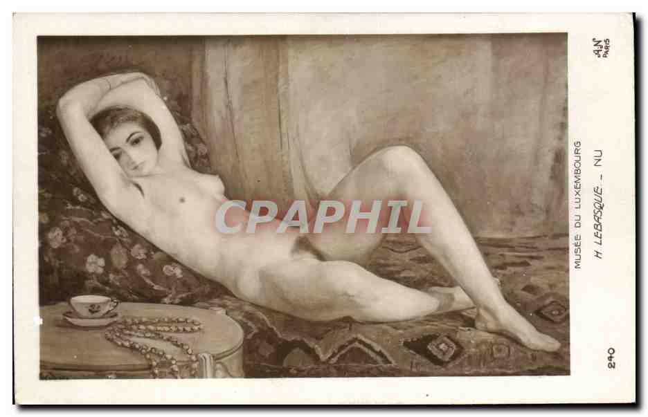 CPA Erotique Musee du luxembourg Lebasque Nu 