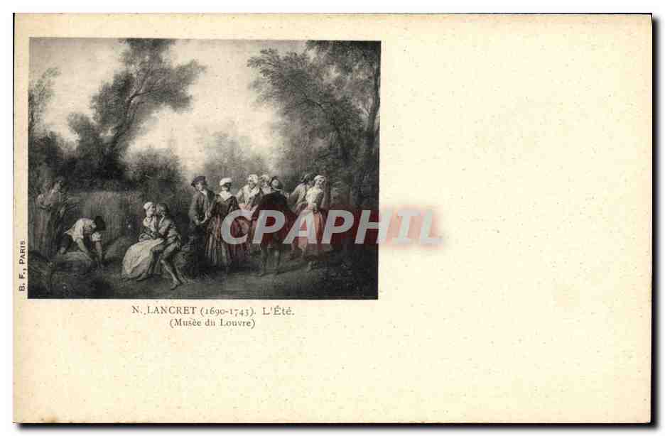 CPA Lancret L'ete Musee du Louvre Paris 