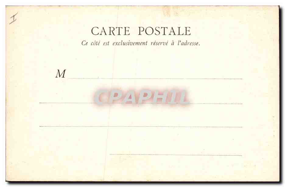 CPA Raphael Sanzio La vierge au voile Musee du Louvre  — Verso