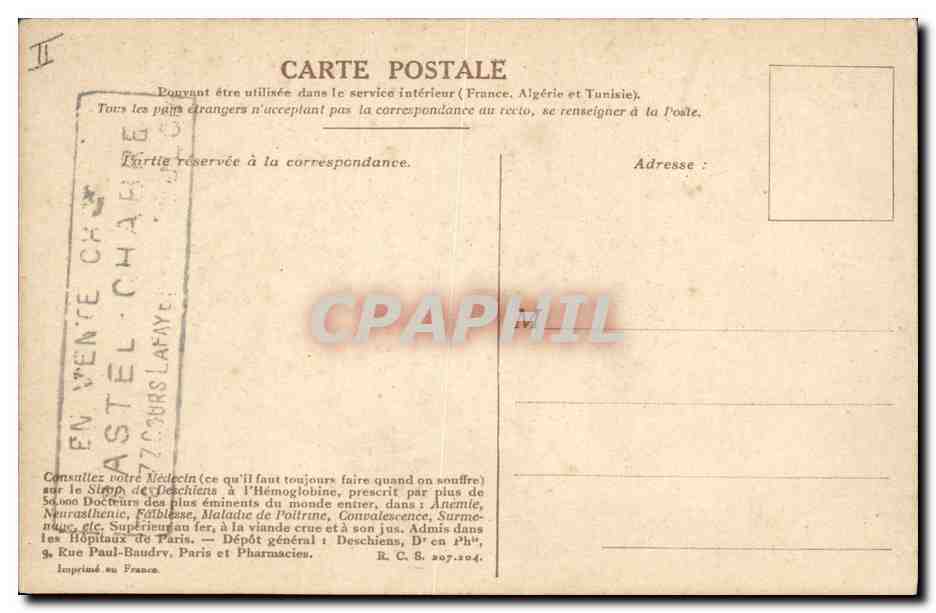 CPA Entree de Henri IV a Paris Paris Musee du Louvre  — Verso