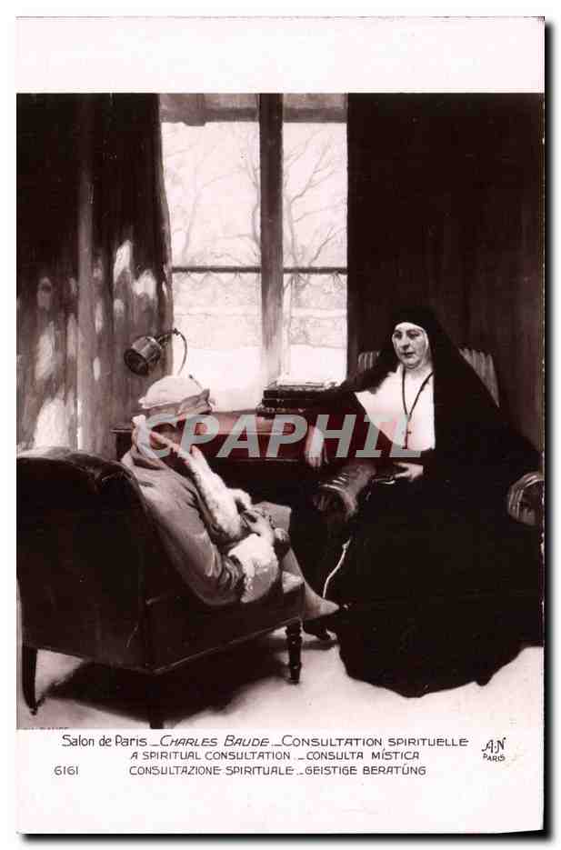 CPA Salon de Paris Charles Baude Consultation spirituelle Religieuse 