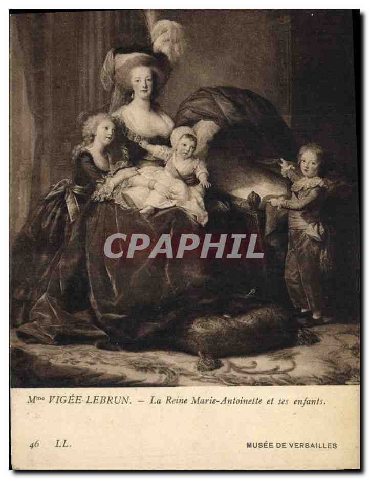 CPA Mme Vigee Lebrun La reine Marie Antoinette et ses enfants Musee de Versailles 