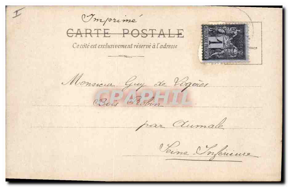CPA Salon 1901 Michel Clairiere en foret Biche  — Verso