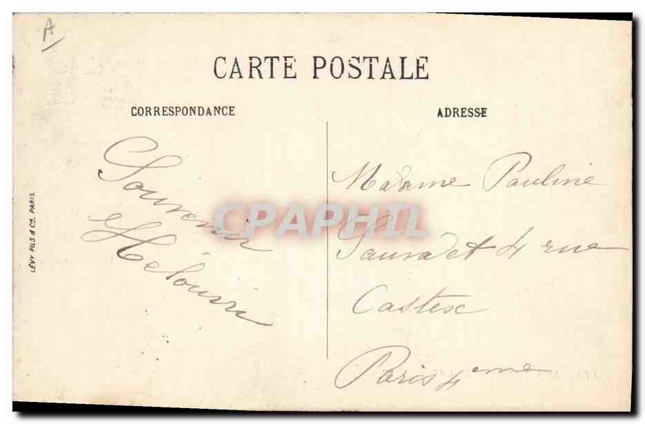CPA Folklore Nos Tourangelles  — Verso