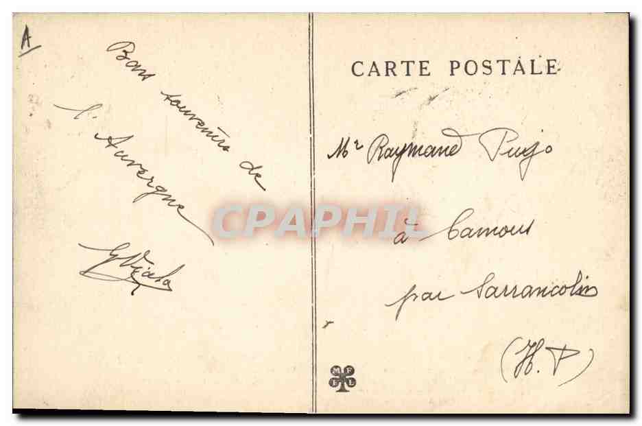 CPA Folklore L'invitation  — Verso