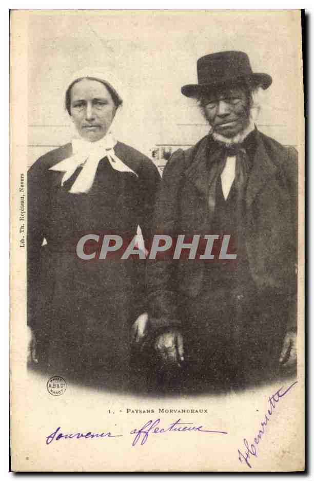 CPA Folklore Paysans Morvandeaux 