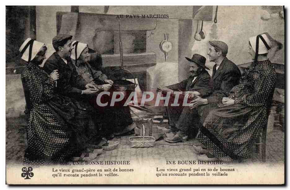 CPA Folklore Au Pays Marchois Une bonne histoire 