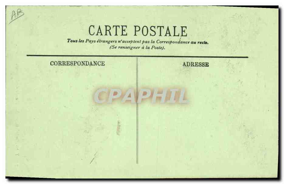 CPA Folklore Types Rochelais Marchande de Poissons  — Verso