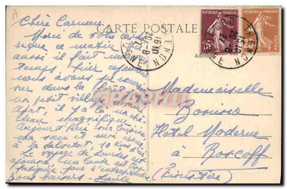 CPA Folklore En Perigord  — Verso