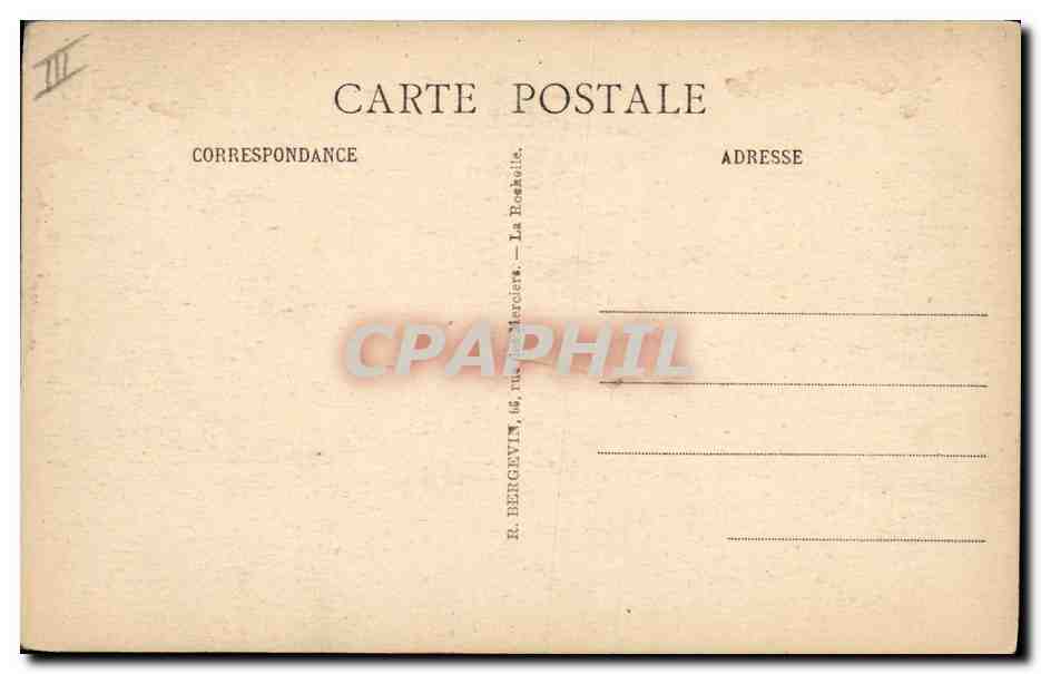 CPA Folklore Marie rochelaise Mariage  — Verso