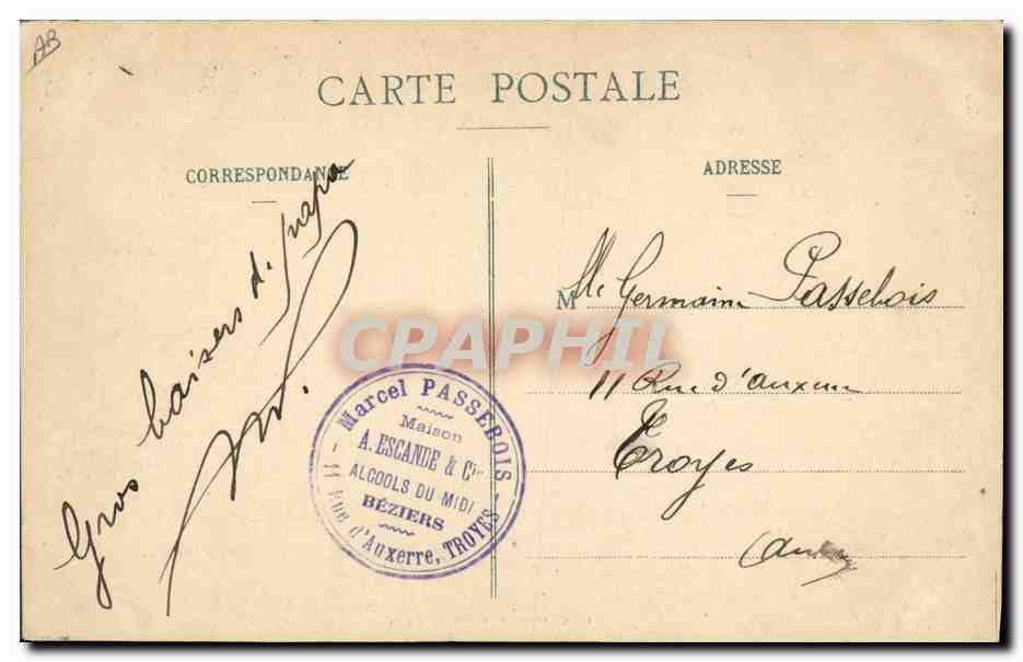 CPA Folklore Saintongeoises  — Verso