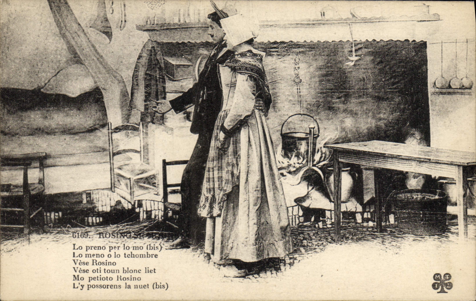 CPA Folklore Auvergne 