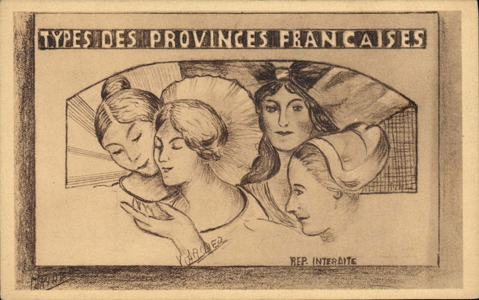CPA Folklore Types des Provinces Francaises 