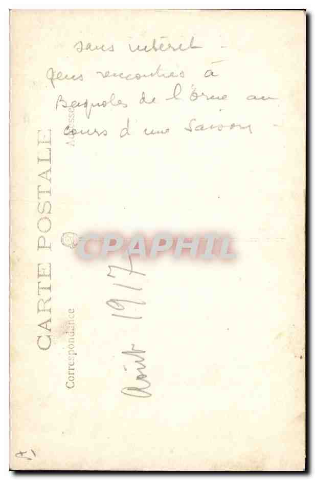 CPA Folklore Bagnoles de l'Orne  — Verso