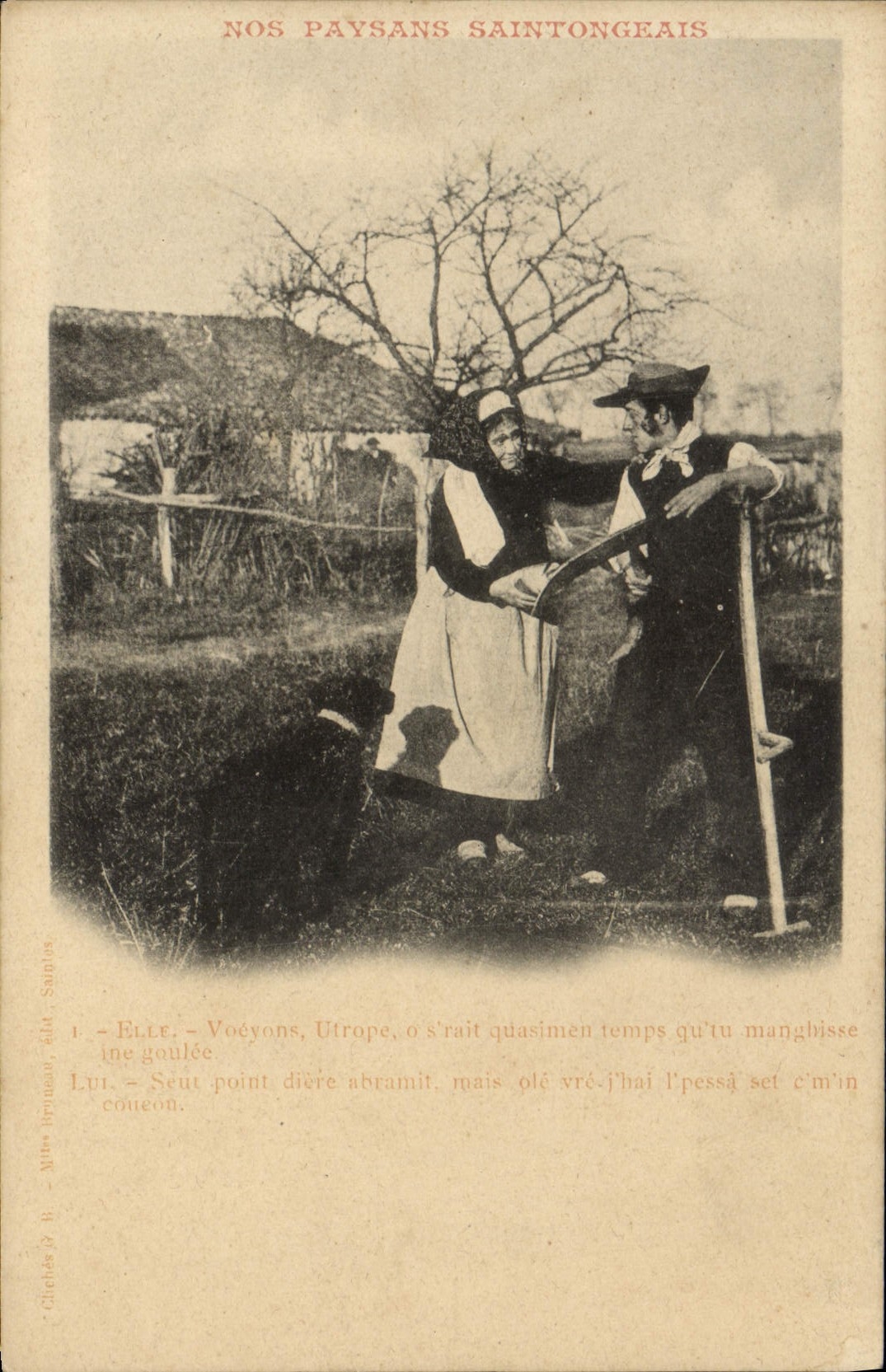 CPA Folklore Paysans 