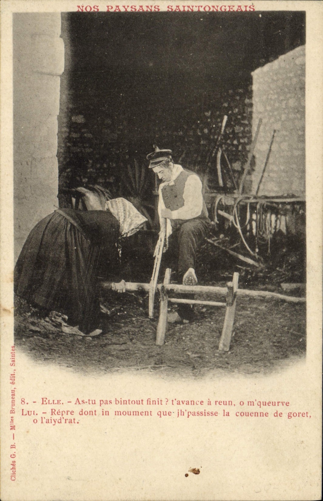 CPA Folklore Paysans 