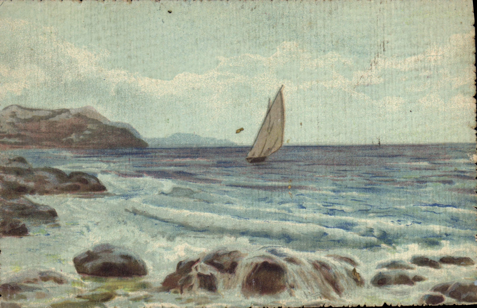 CPA Fantaisie Illustrateur Bateau 