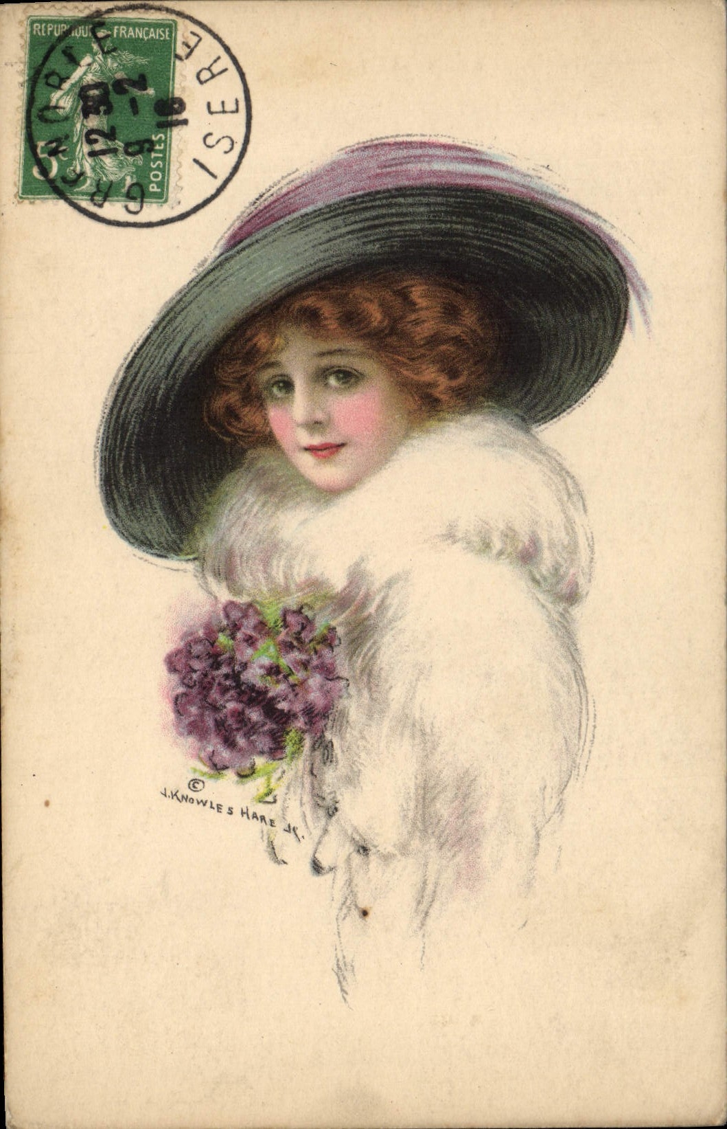 CPA Fantaisie Illustrateur Femme 