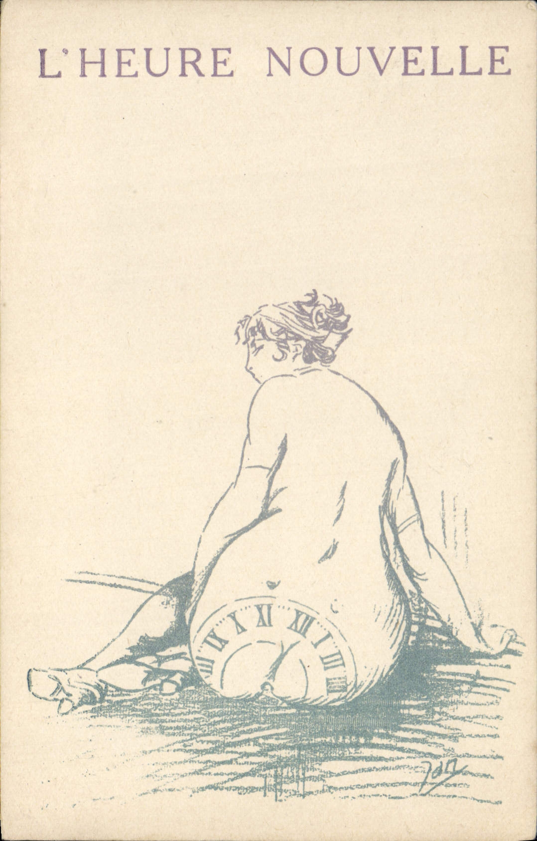 CPA Fantaisie Illustrateur Femme L'heure nouvelle 