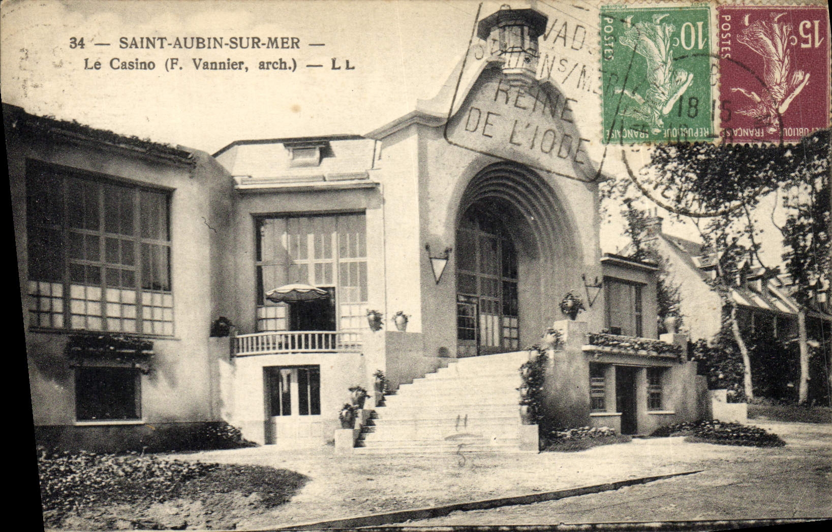 CPA Casino Saint Aubin sur Mer le casino