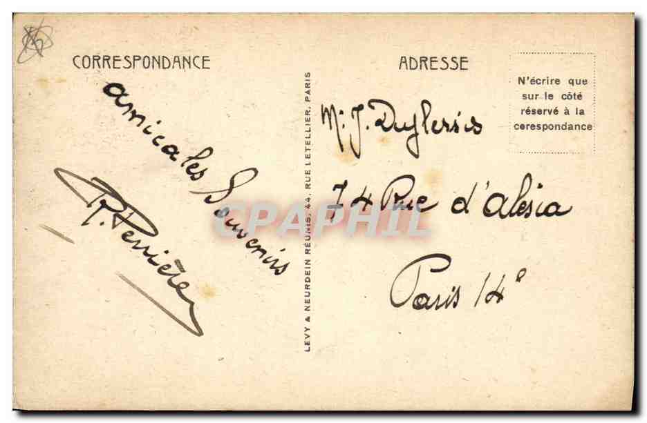 CPA Casino Saint Aubin sur Mer le casino — Verso