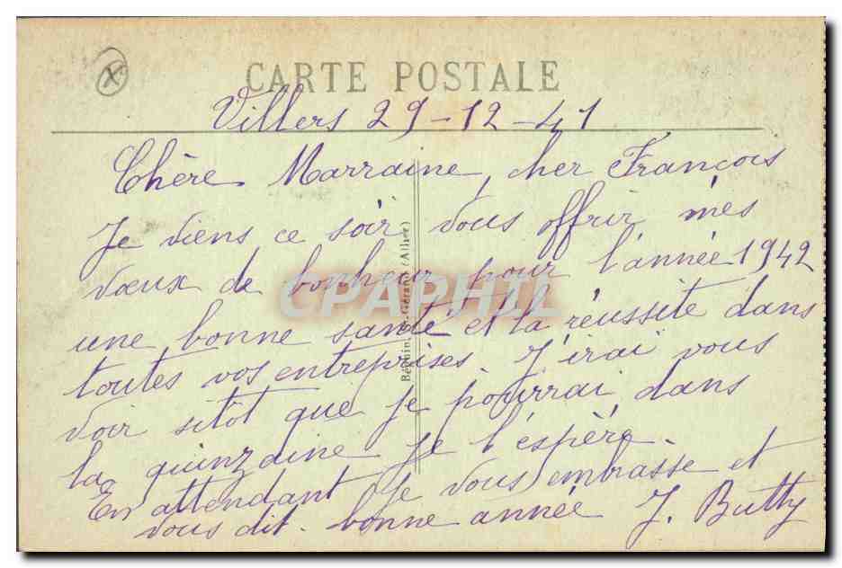 CPA Interieur du Casino Vichy La salle de jeux — Verso